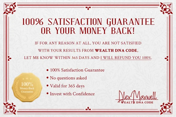 Money Back Guarantee of Wealth DNA Cod